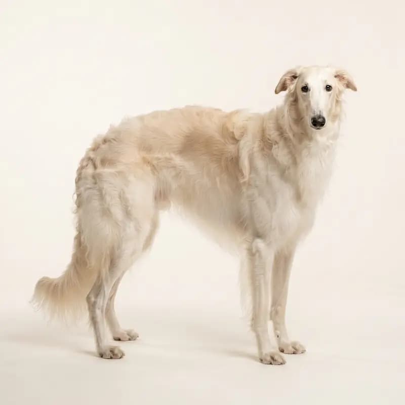 Volwassen Barzoi in Crème
