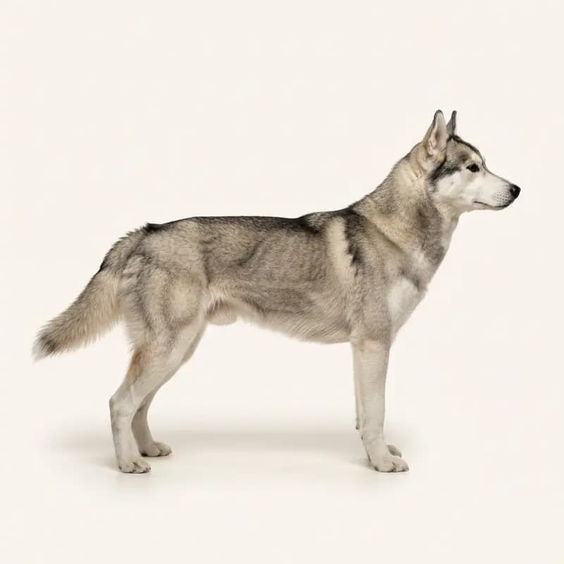 Husky d'Alaska avec Poil court