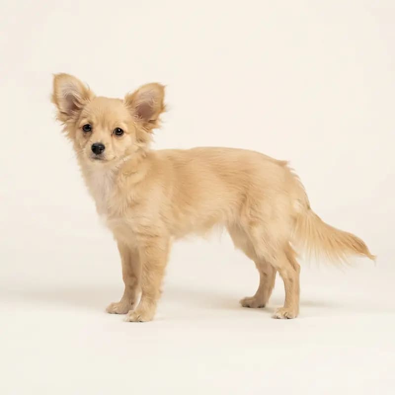 Papillon Welpe in Fawn