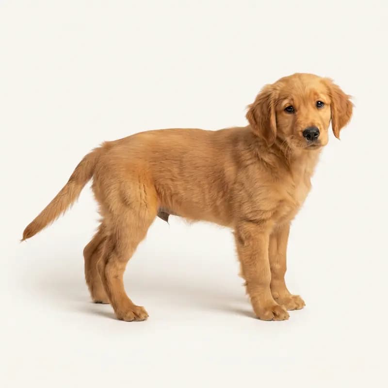 Golden Retriever Welpe in Guldfarvet