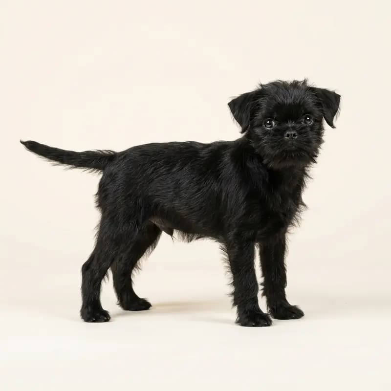 Affenpinscher Welpe in Sort
