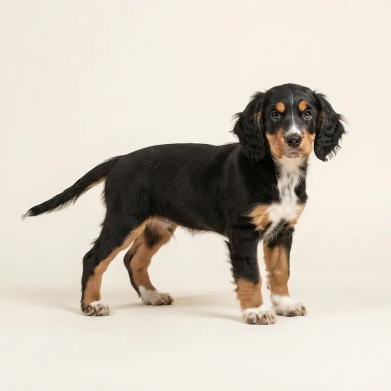 Chien d'oysel allemand Welpe in Tricolore