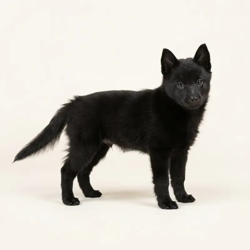 Schipperke Welpe in Sort