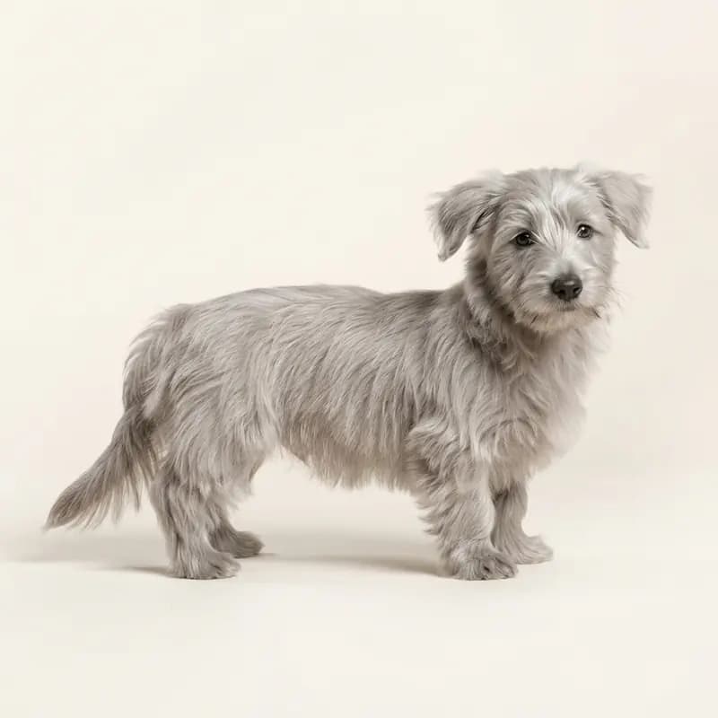 Skye Terrier Welpe in Argenté