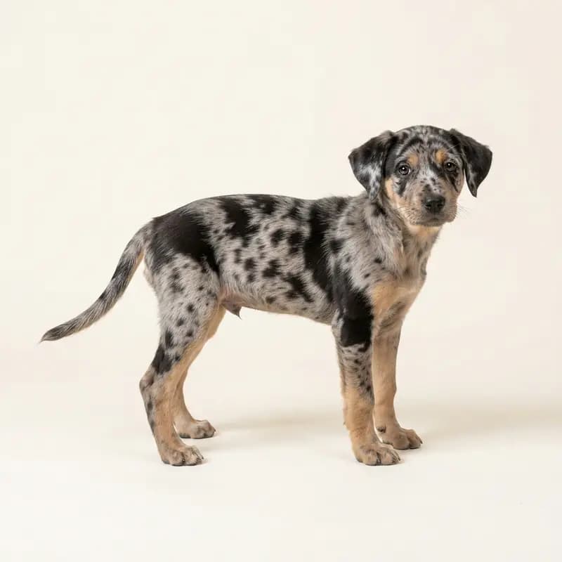 Mountain Cur Welpe in Merle