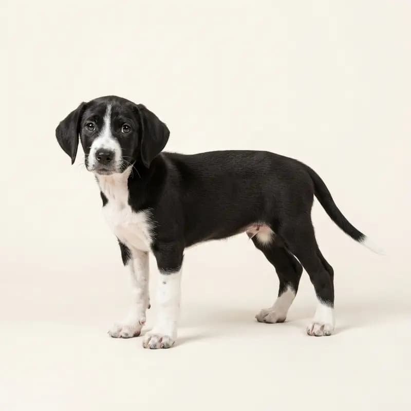 Rastreador Brasileiro (Braziliaanse hond) Welpe in Zwart-wit