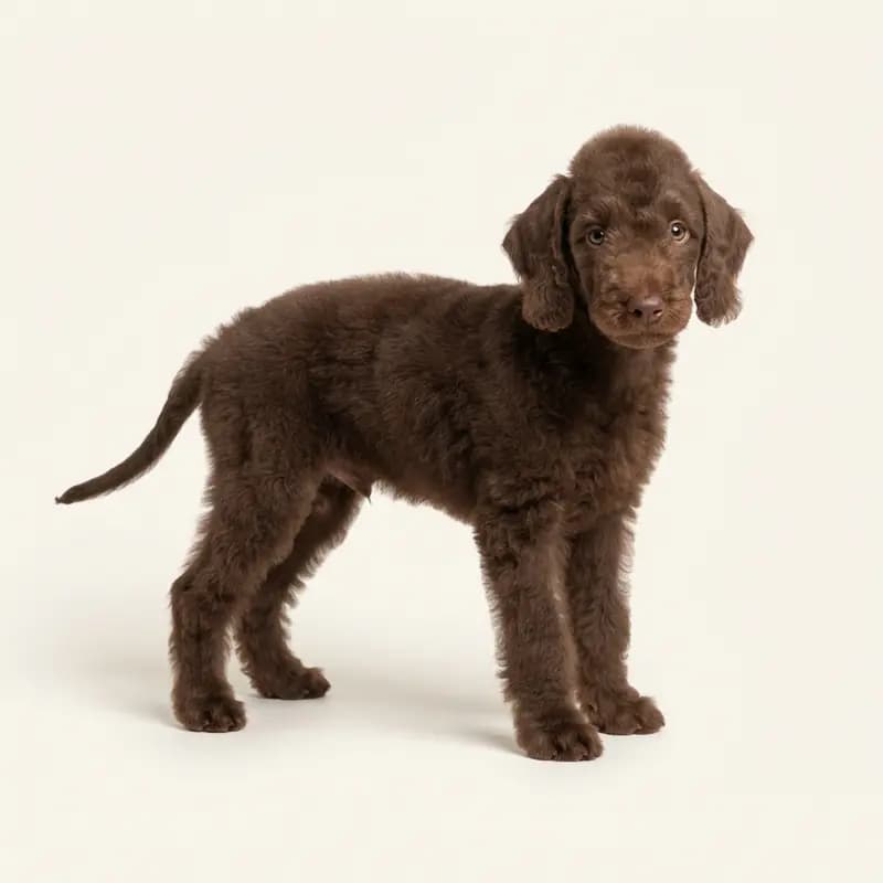 Bedlington Terrier Welpe in Foie