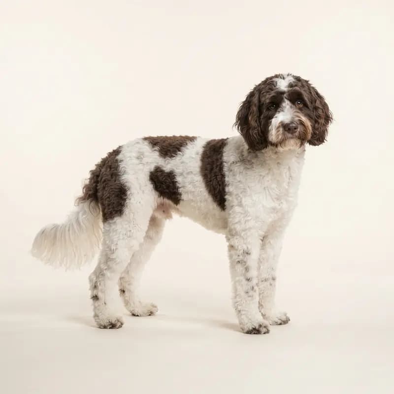 Labradoodle australien adulte en Panaché (pie)