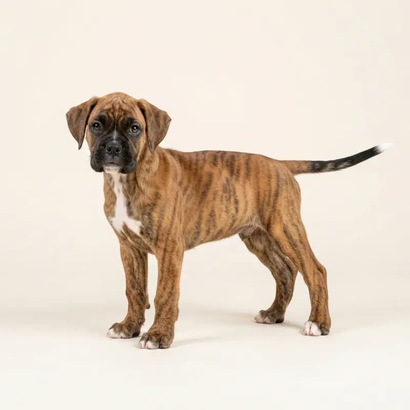 Boxer Welpe in Stribet