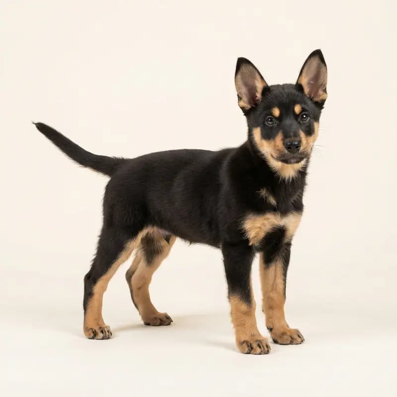Kanaänhond Welpe in Zwart met tan