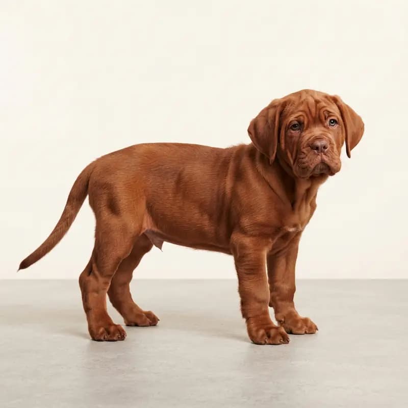 Mastino Napoletano Welpe in Rood