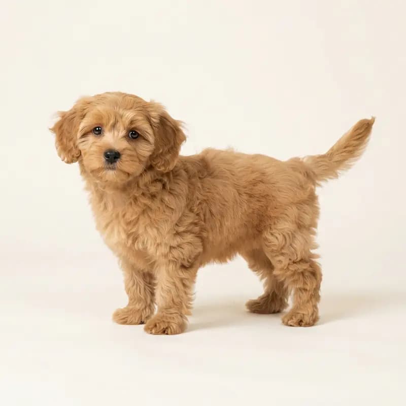 Shihpoo Welpe in Tan