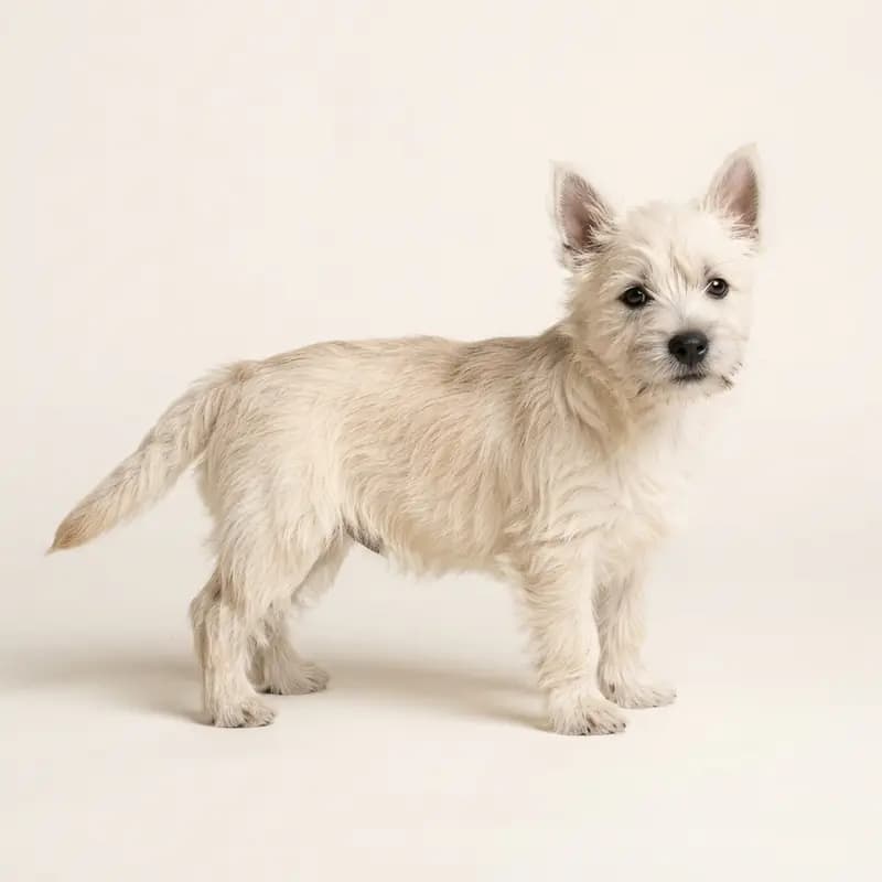 Cairn Terrier Welpe in Creme