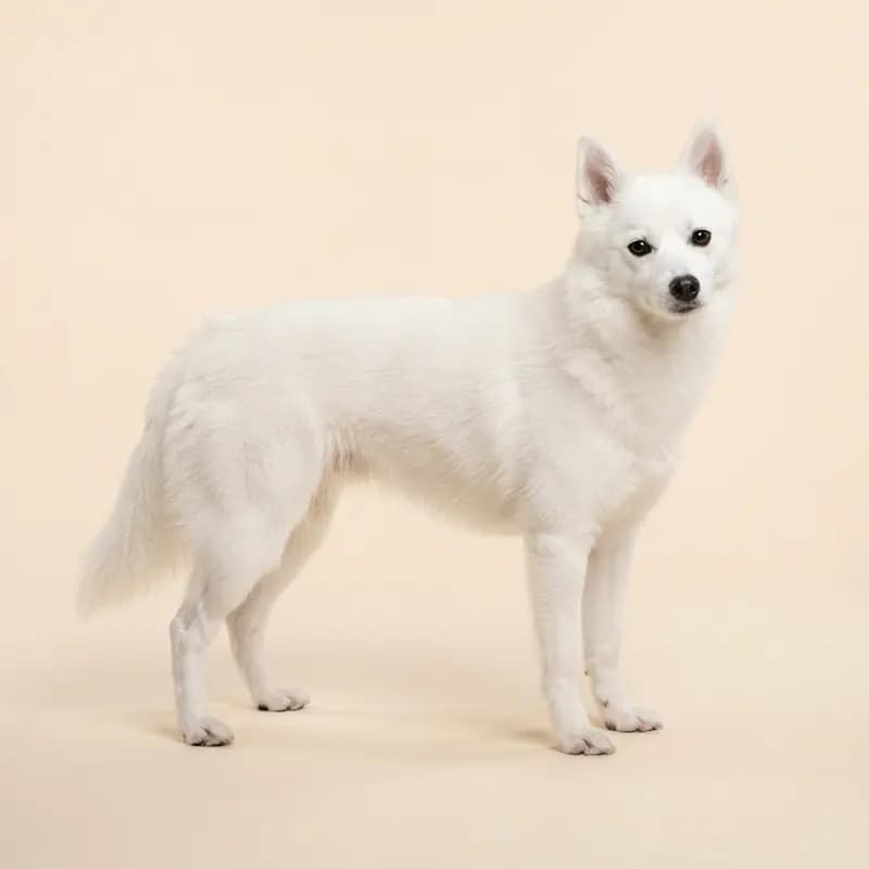 Voksen Alaskan Klee Kai i Hvid