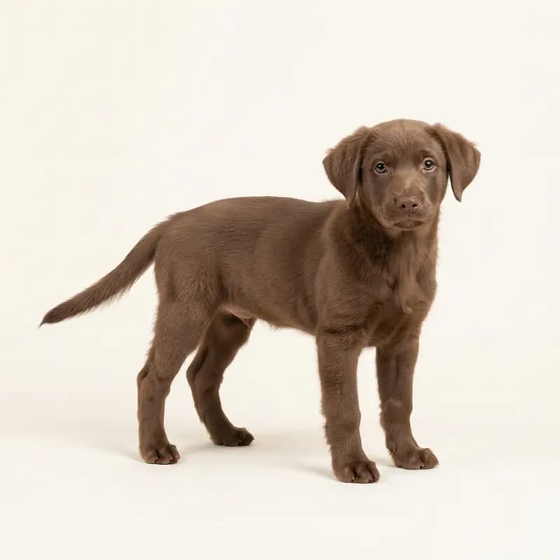 Aussiedor (Australische herder x labrador) Welpe in Bruin