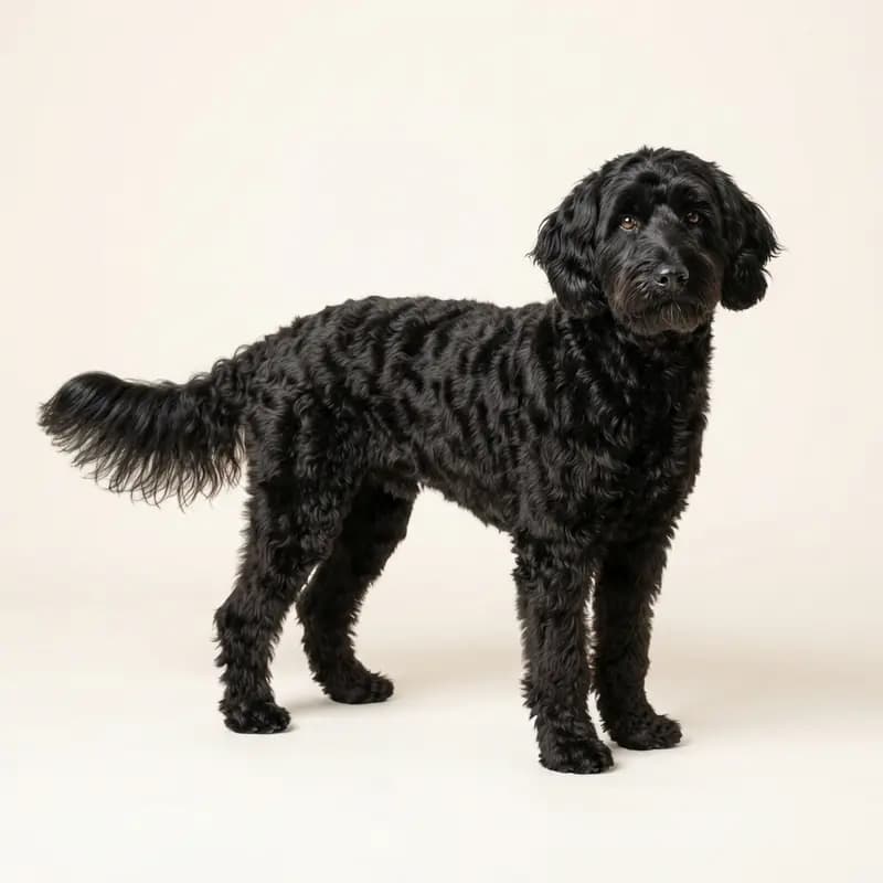 Volwassen Aussiedoodle in Zwart