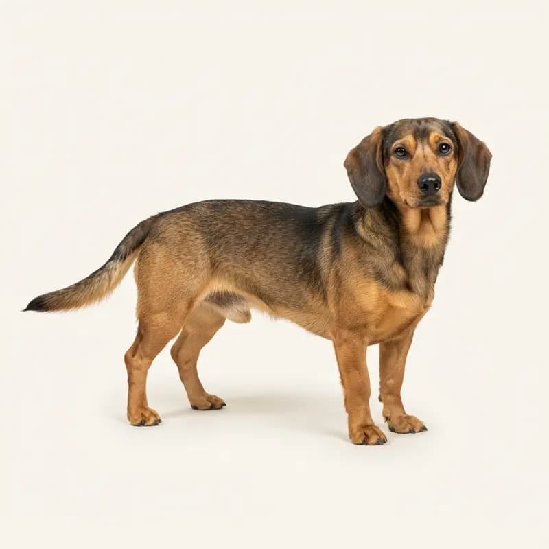 Voksen Alpinsk Dachsbracke i Sable