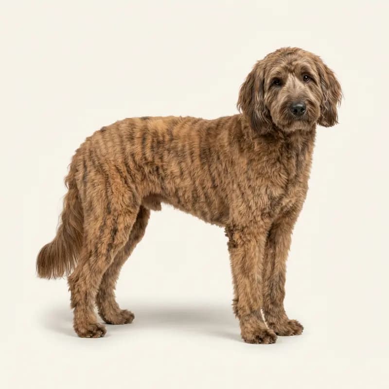 Voksen Bernedoodle i Stribet