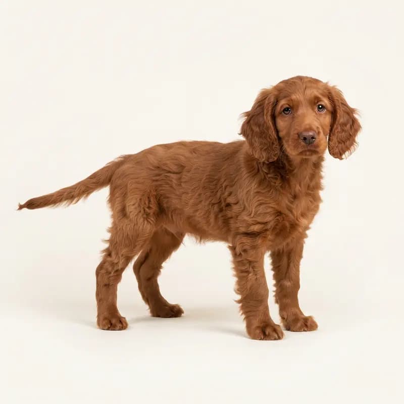 Chien d'oysel allemand Welpe in Rouge