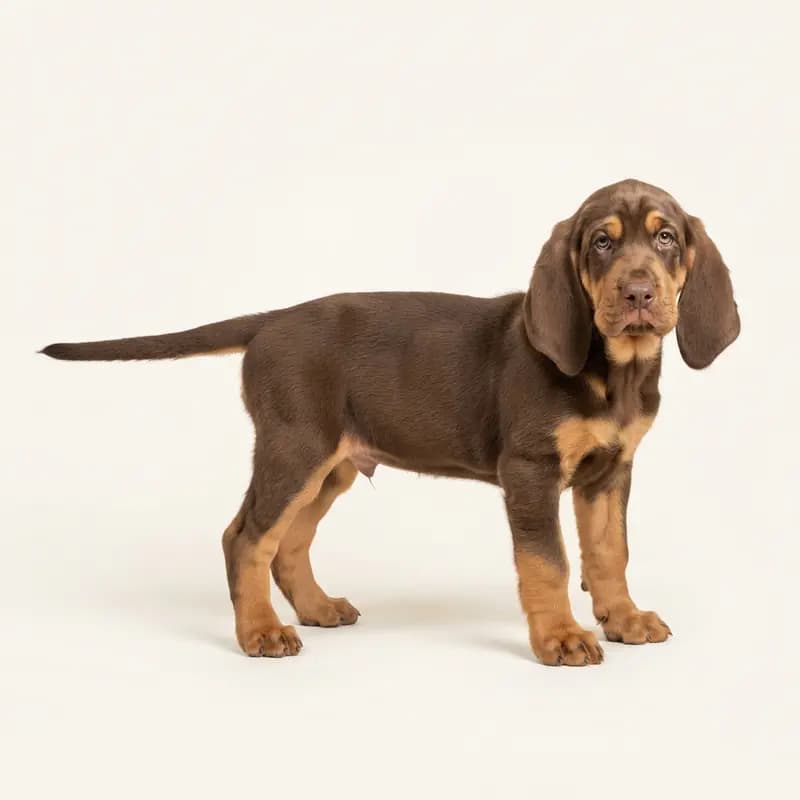 Chien de Saint-Hubert Welpe in Marron et feu