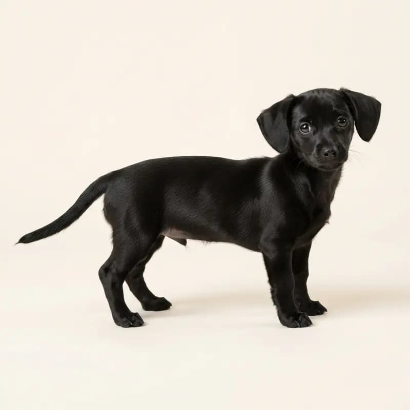 Chiweenie Welpe in Sort