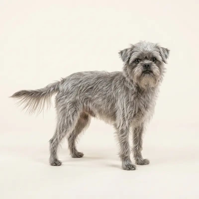 Voksen Affenpinscher i Sølv