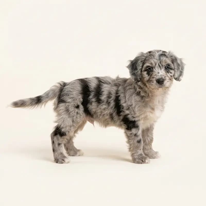 Corgipoo Welpe in Merle