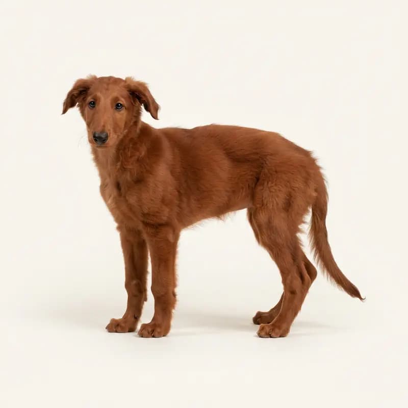 Barzoi Welpe in Rood