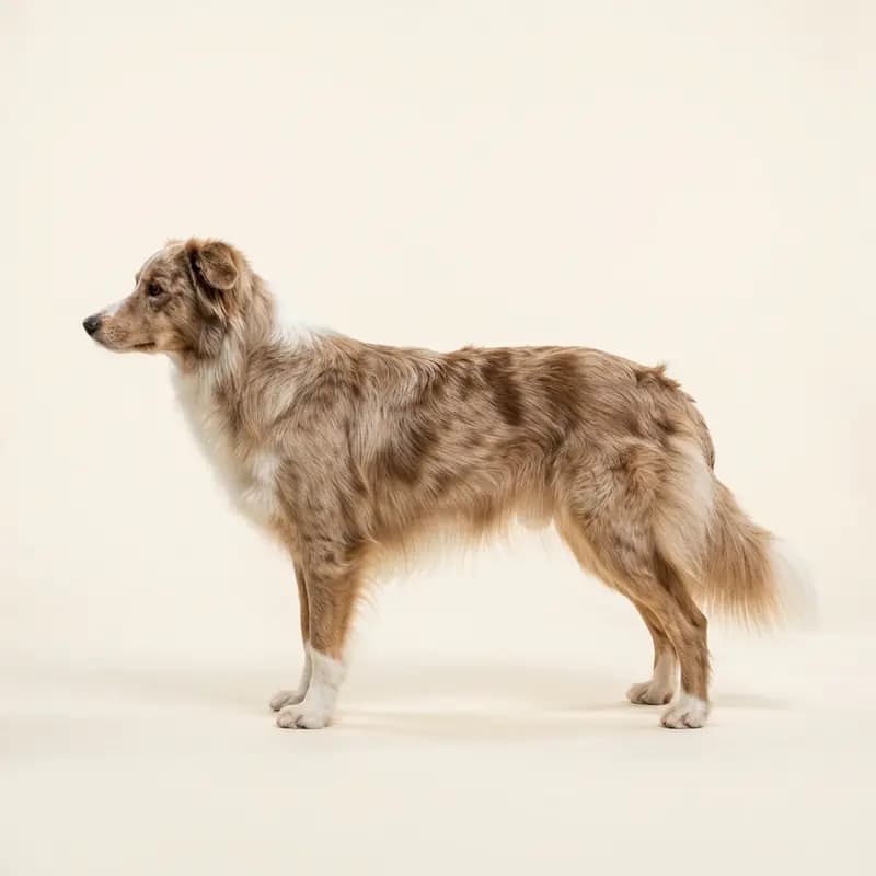Koolie (australsk Koolie) med Mellemlang pels