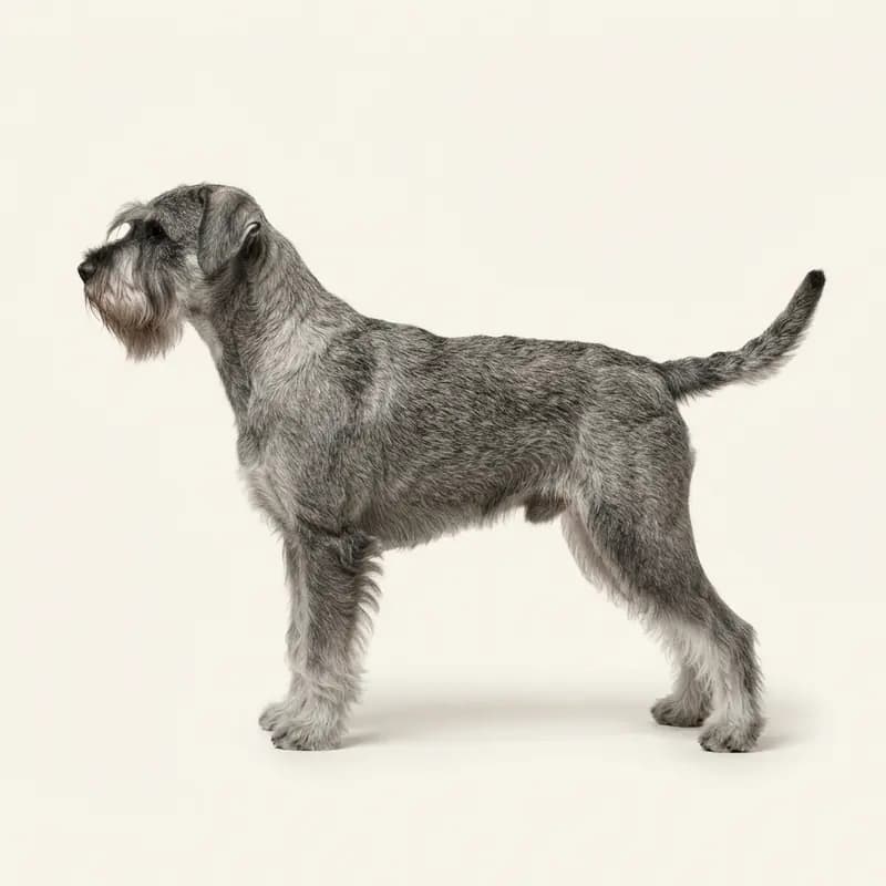 Schnauzer med Mellemlang pels