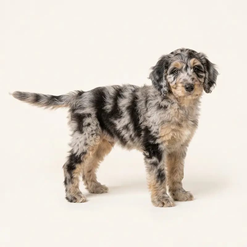 Goldendoodle Welpe in Merle