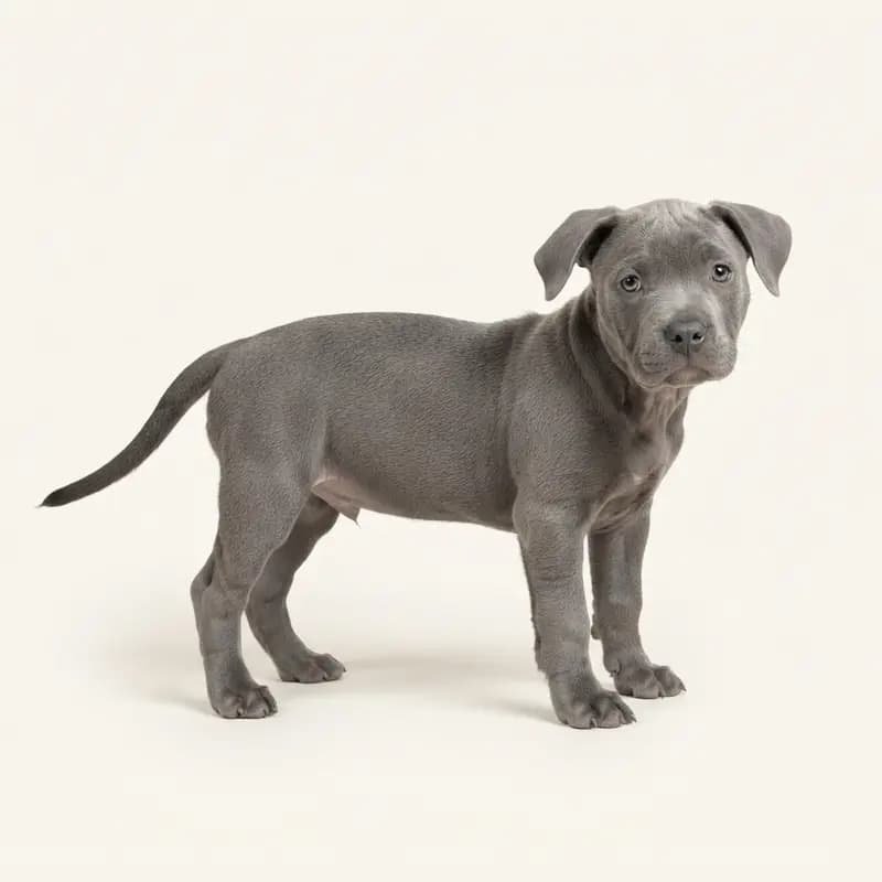American Bully Welpe in Bleu