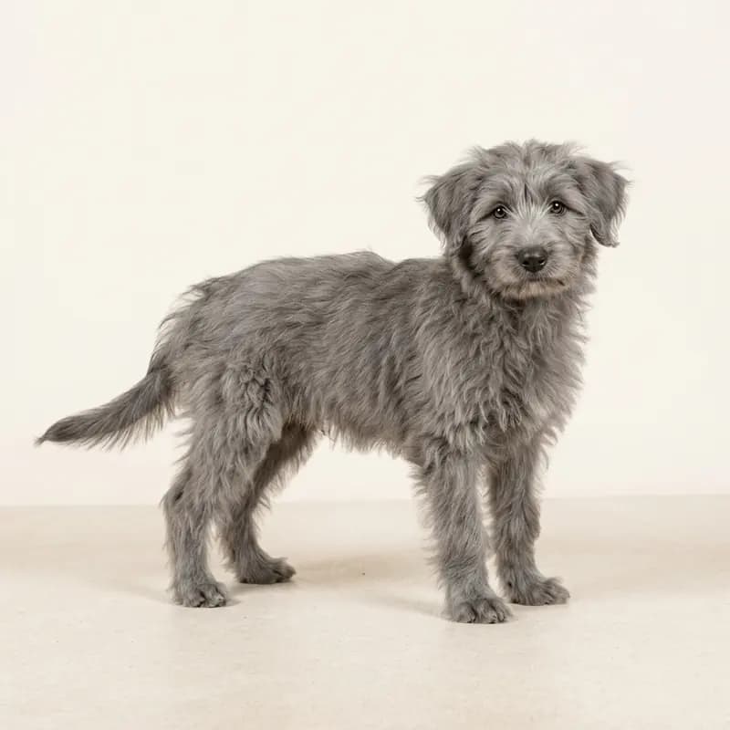 Pyreneese herder Welpe in Grijs