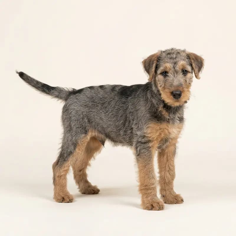 Airedale Terrier Welpe in Grizzle