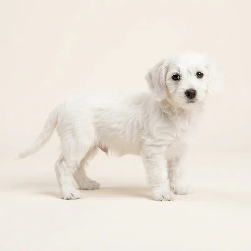 Doxiepoo Welpe in Hvid