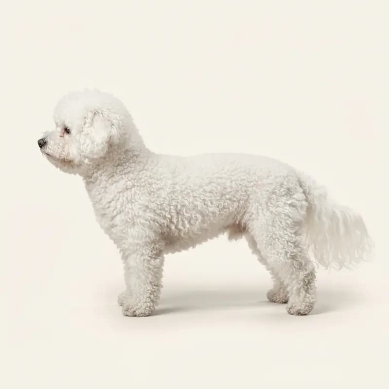 Bichon frisé med Krøllet pels
