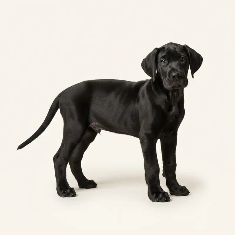 Duitse Dog Welpe in Zwart