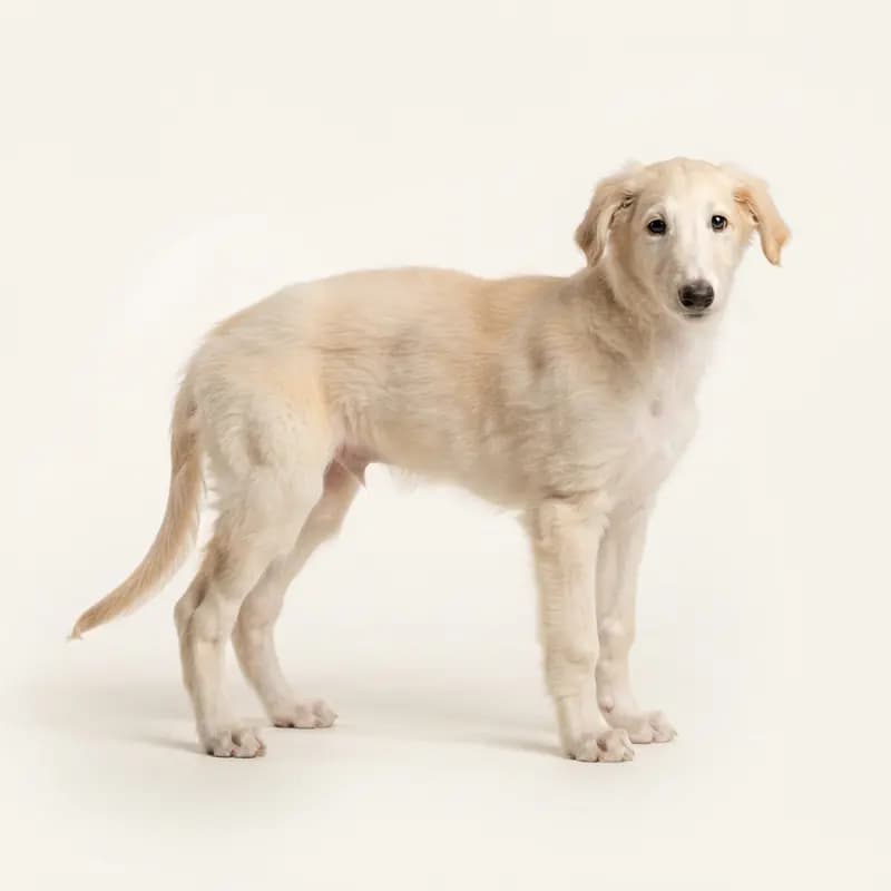 Barzoi Welpe in Crème