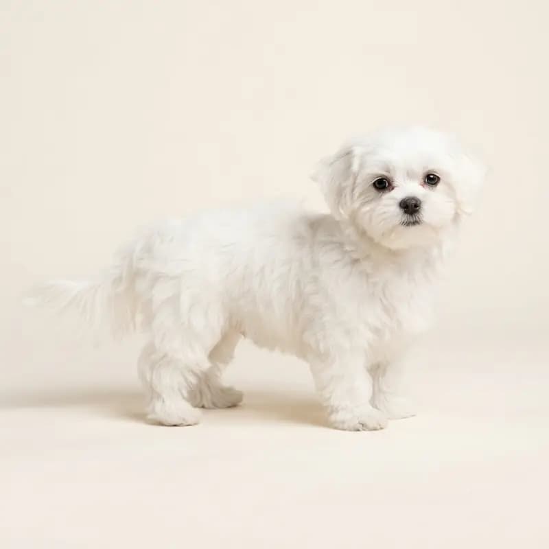 Shih Tzu Welpe in Hvid