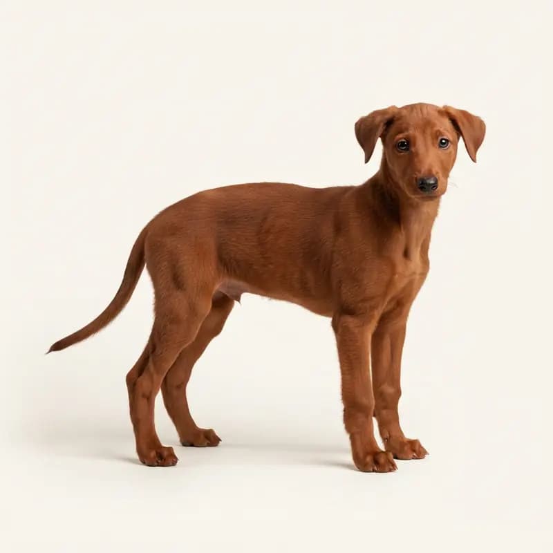 Greyhound Welpe in Rood