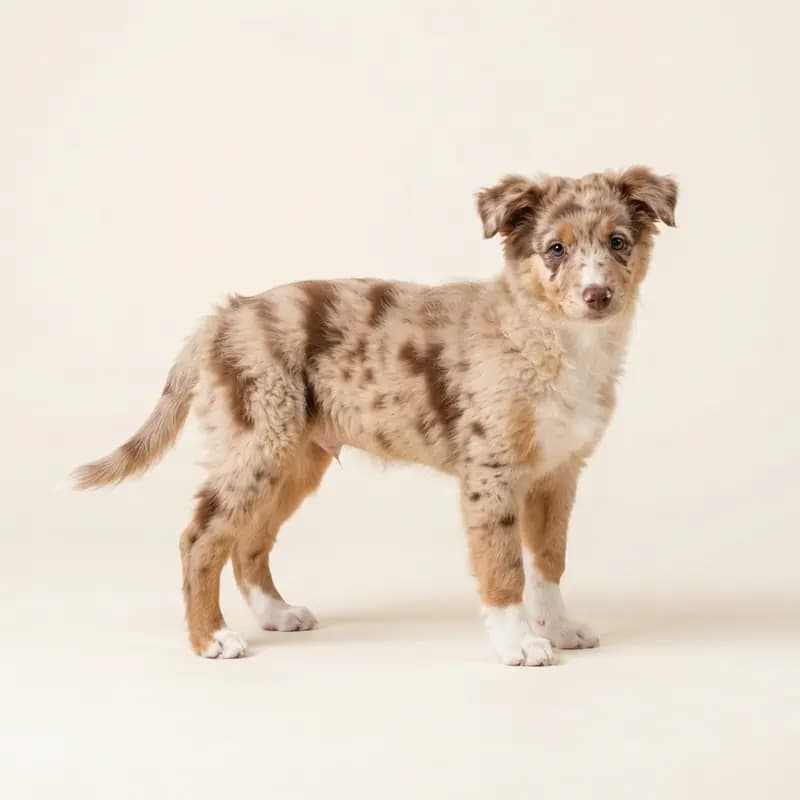 Mudi Welpe in Red merle