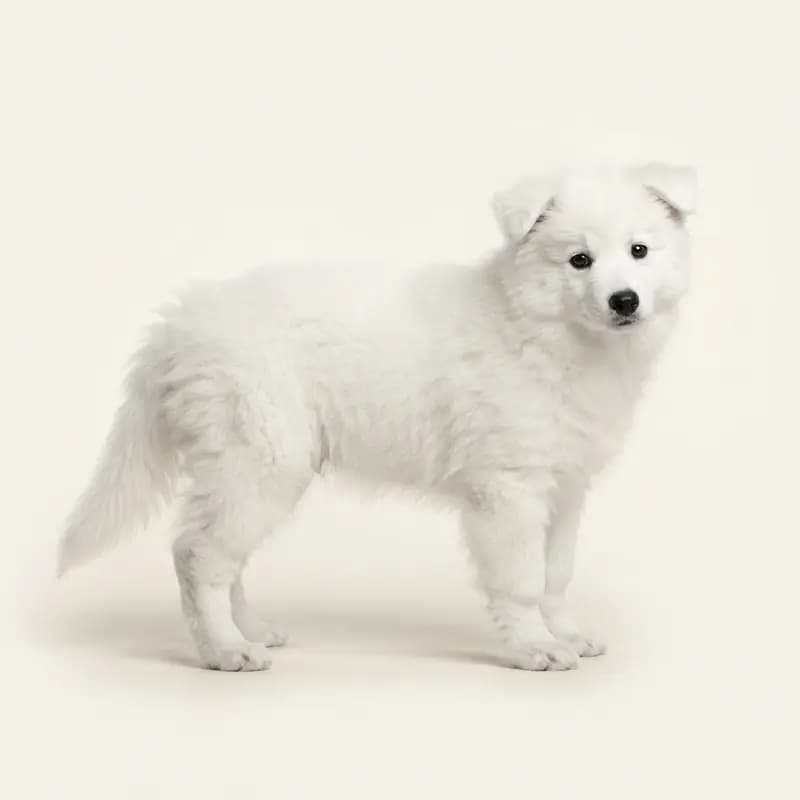 Grossspitz Welpe in Hvid