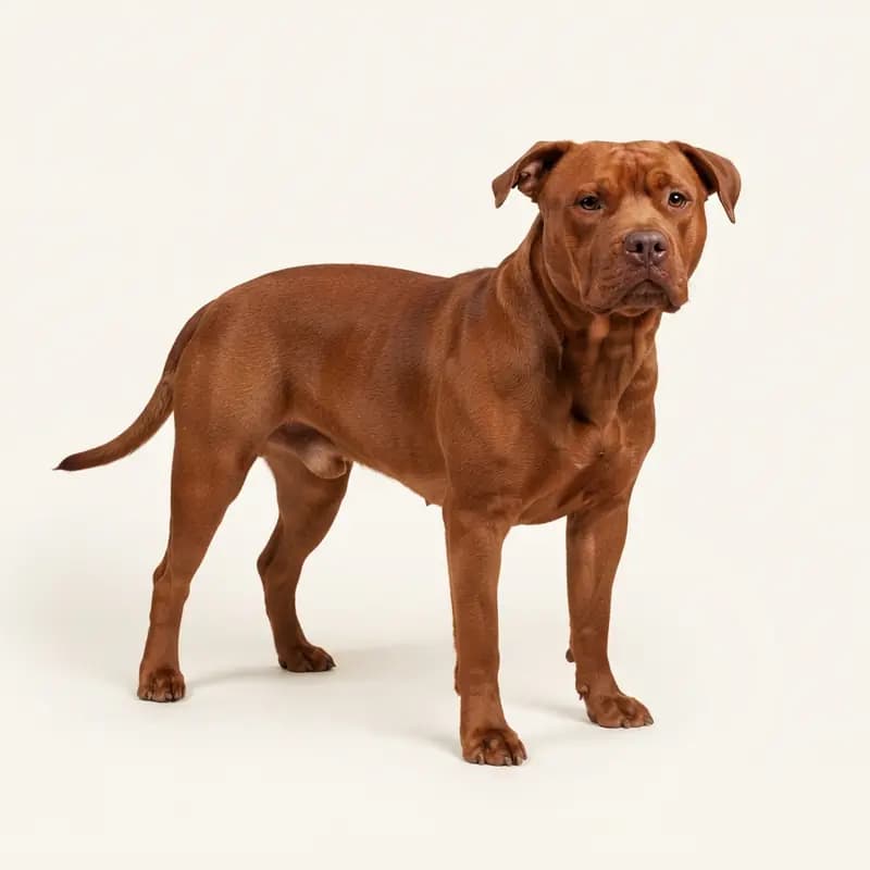 American Bully adulte en Rouge