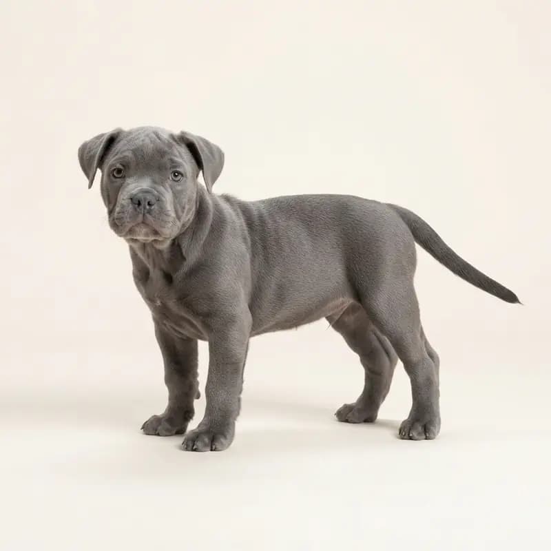 Continental Bulldog Welpe in Blauw
