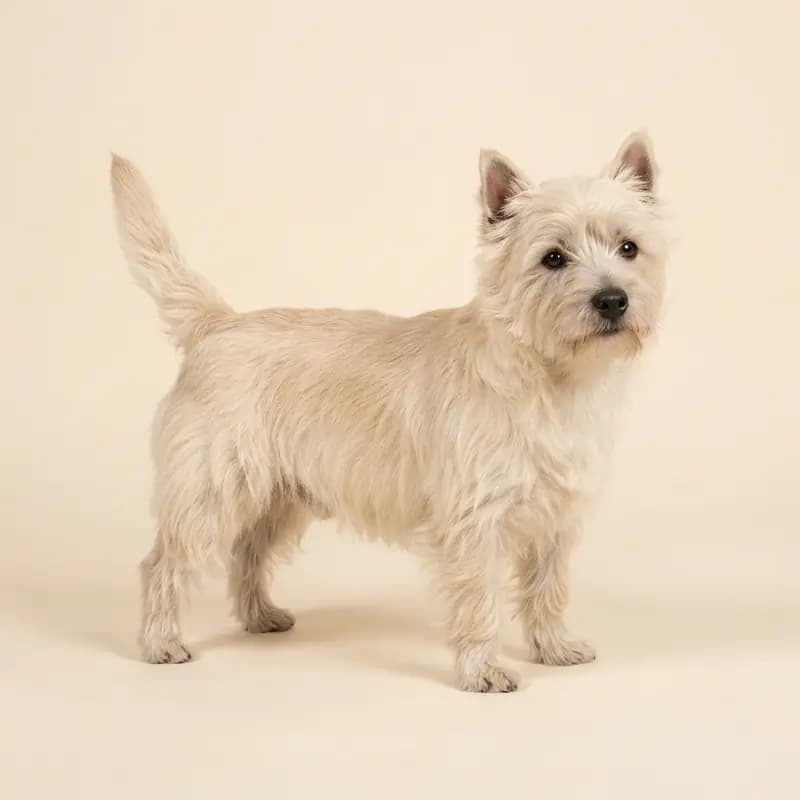 Voksen Cairn Terrier i Creme