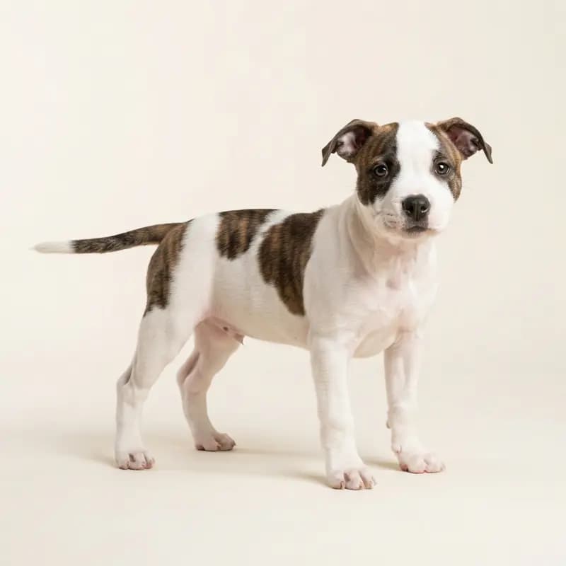 Staffordshire Bull Terrier Welpe in Panaché (pie)