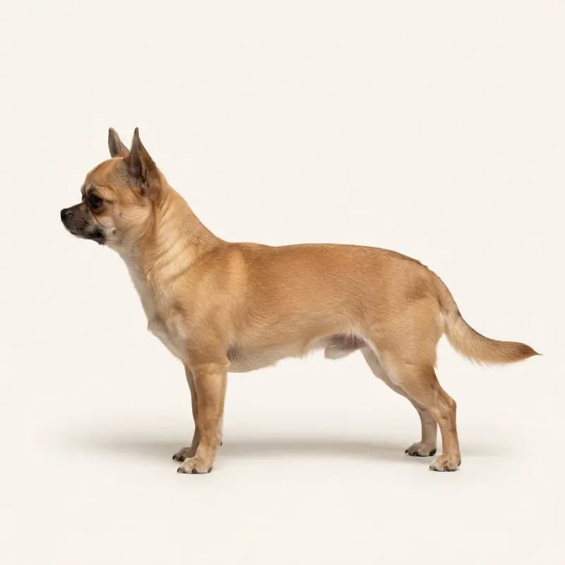 Düz tüy tüy tipine sahip Chihuahua