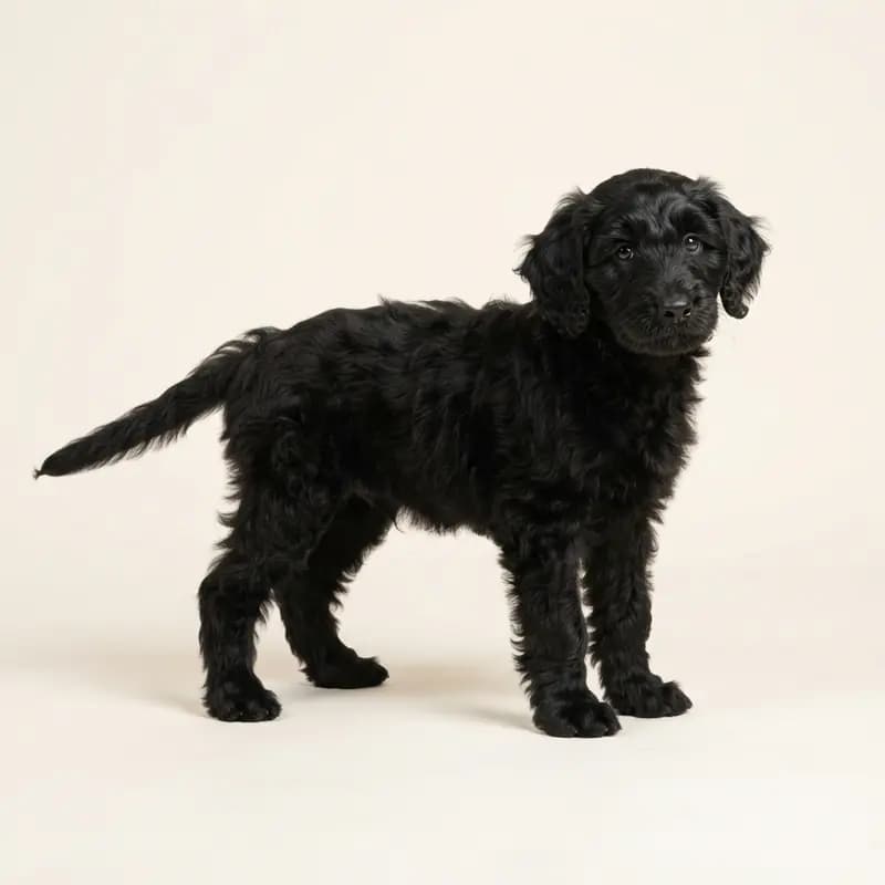 Aussiedoodle Welpe in Zwart