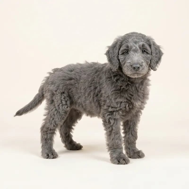 Sheepadoodle Welpe in Blå