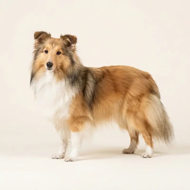 Voksen Shetland Sheepdog i Sable